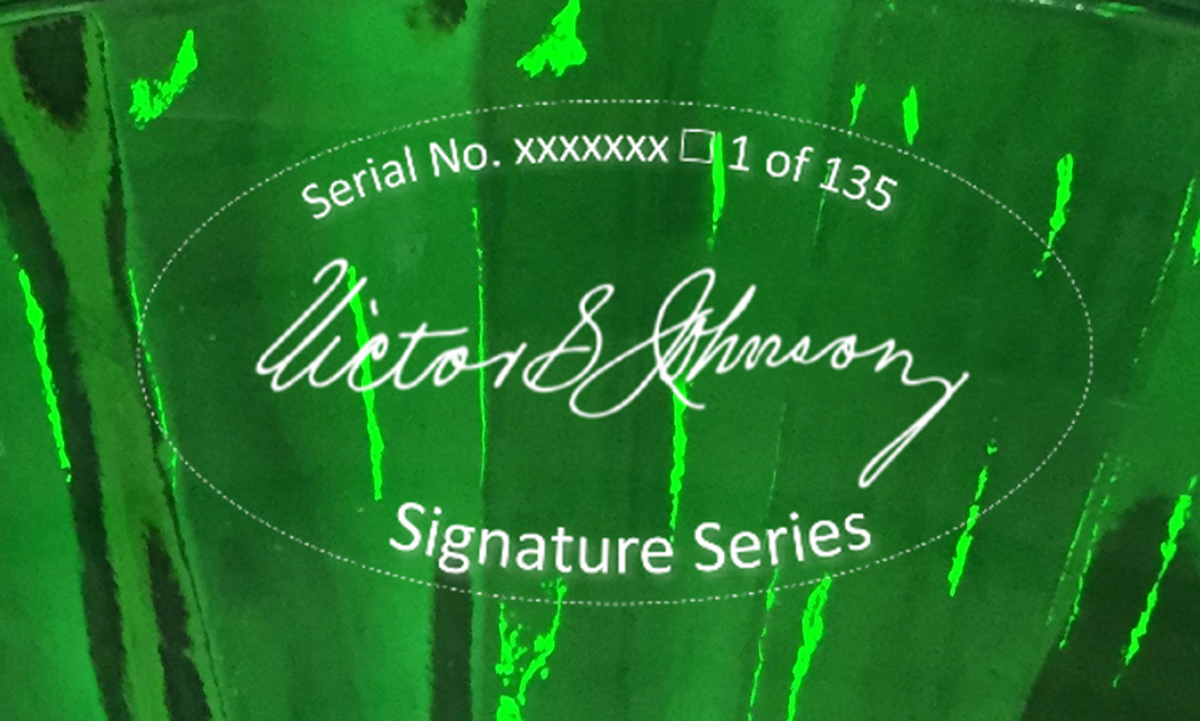 Aladdin signiture series lamp label